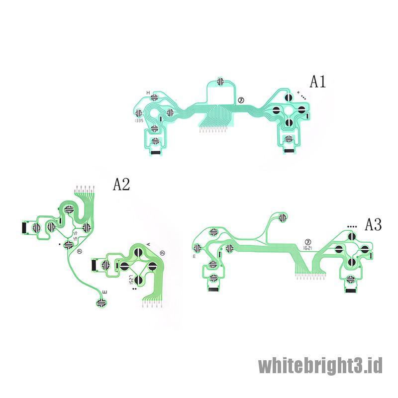 &lt; White3 &gt; Papan Sirkuit Tombol Pengganti Untuk Controller PS4