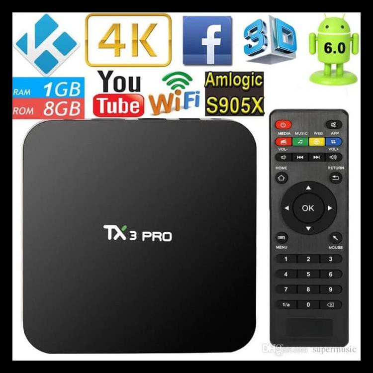 Promo Murah Android Tv Box Tx3 Pro 1Gb 8Gb Android 6.0 Marshmallow - Olb2759 Berkualitas