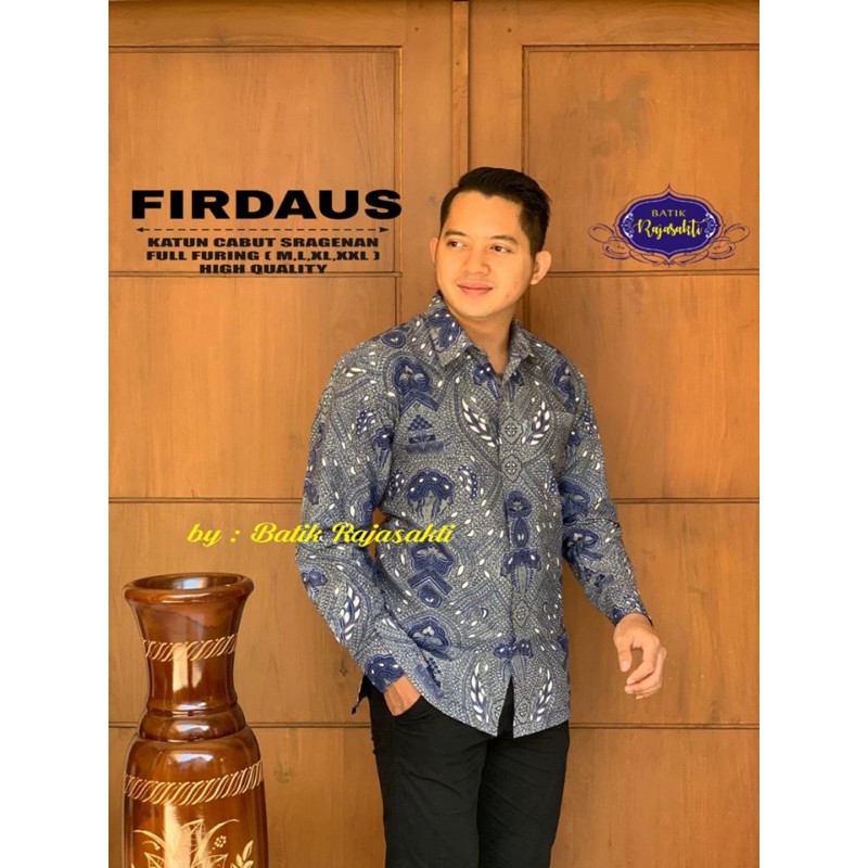 BATIK FIRDAUS FULL FURING KATUN CABUT SRAGENAN SIZE M-XXL ASLI SOLO