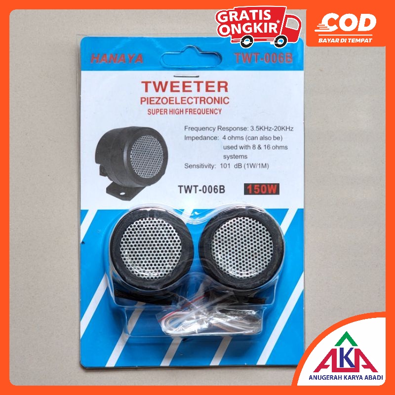 Indoholic Tweeter Speaker Mobil 200W - 500W Twiter Osmond Hanaya Tiaoping