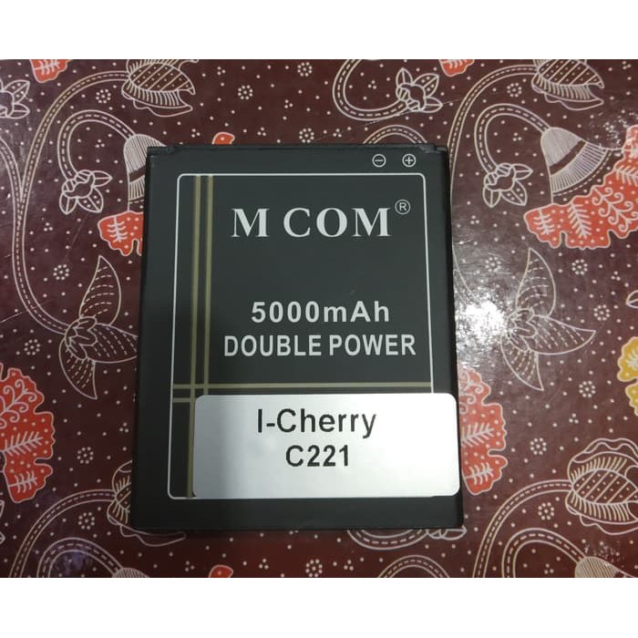 Battery Batre Baterai Double Power Mcom i-Cherry iCherry C221 Rainbow