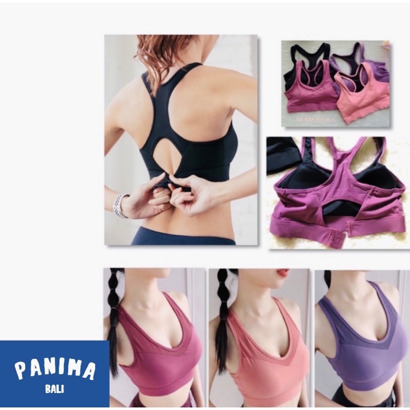PANIMA BALI ~ SPORTBRA WANITA SPORTWARE TANPA KAWAT BRA OLAHRAGA FASHION NYAMAN