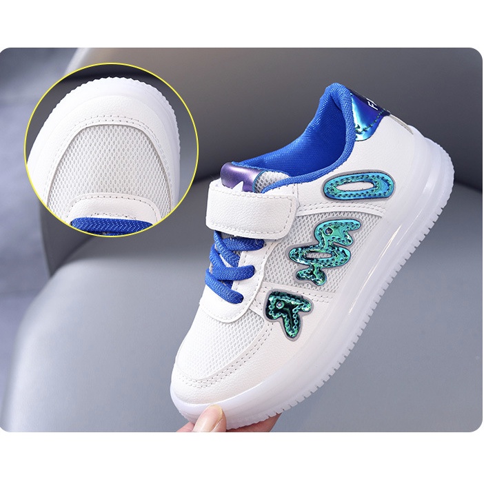 babyfit ARTWO sepatu sneakers lampu LED anak cowok cewek sepatu sekolah import gs-1119r