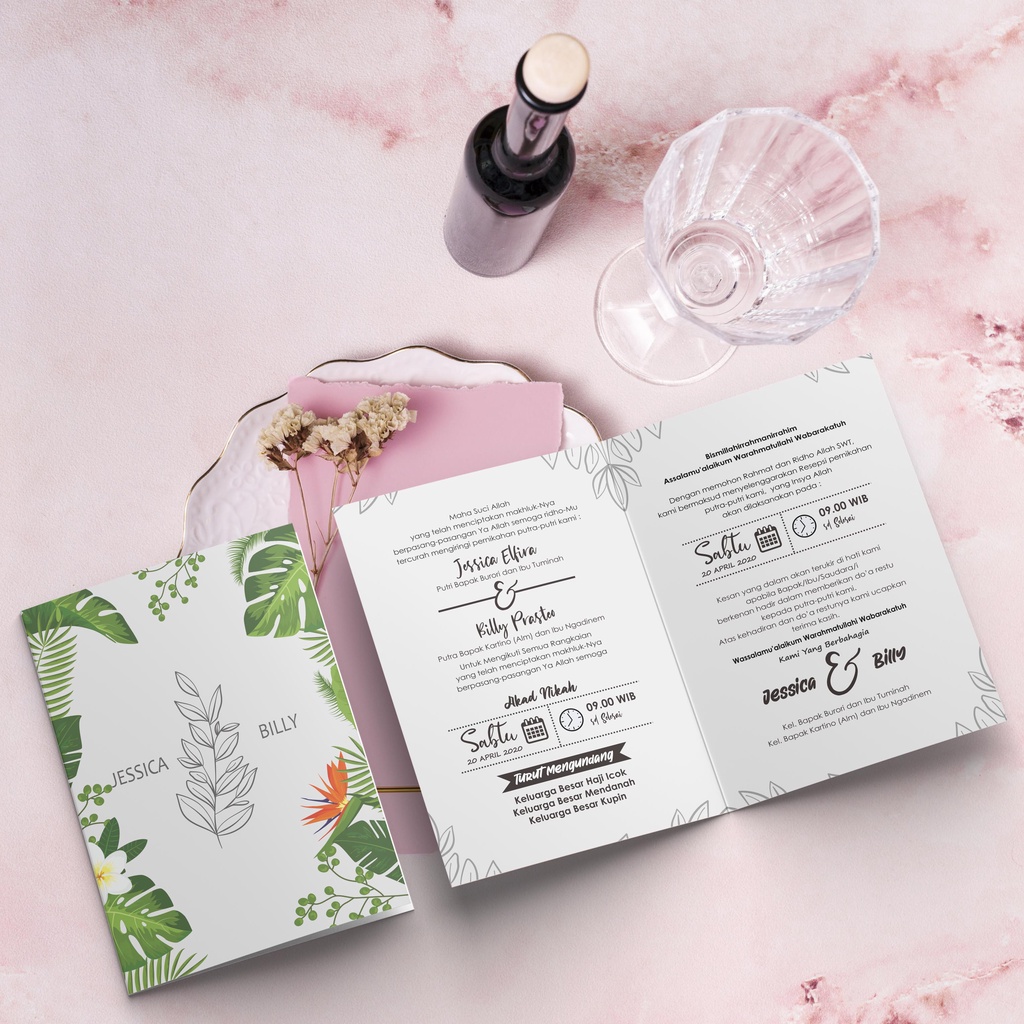 

Undangan Nikah design suka suka murah