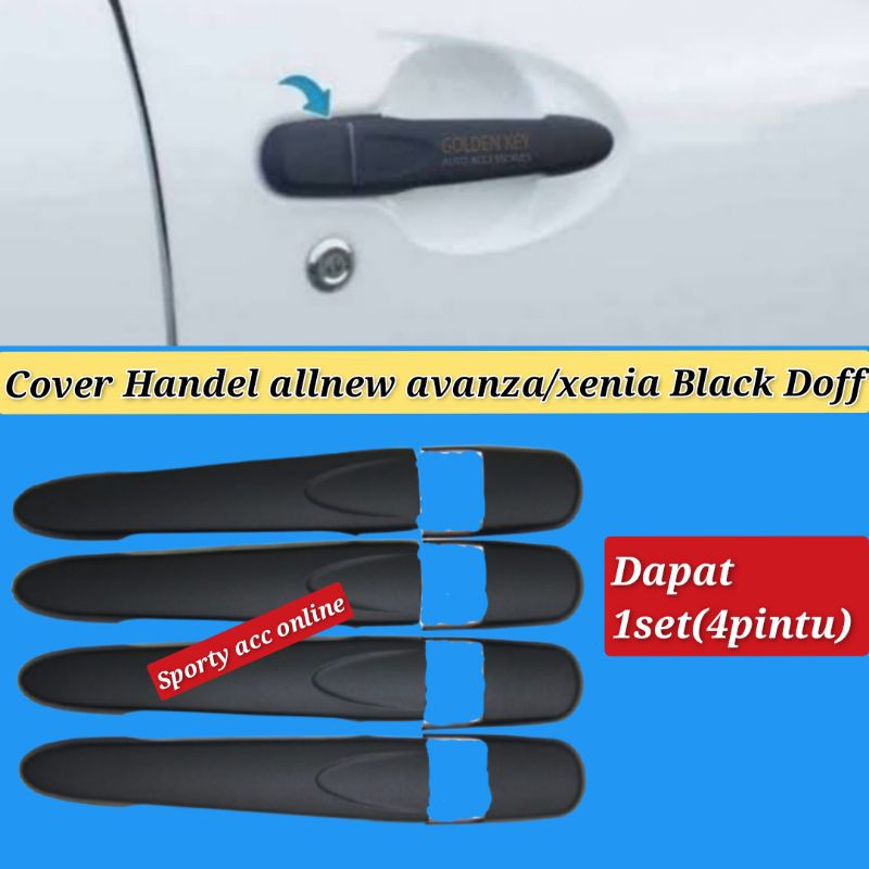 cover handel allnew avanza xenia2012-2018 Black Doff