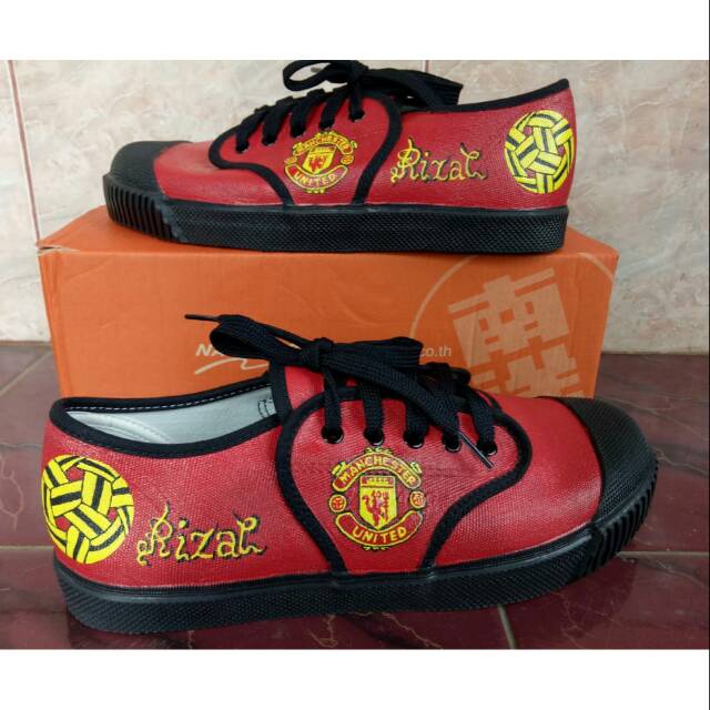 Sepatu Nanyang Motif 205 S Manchester Merah Shopee Indonesia