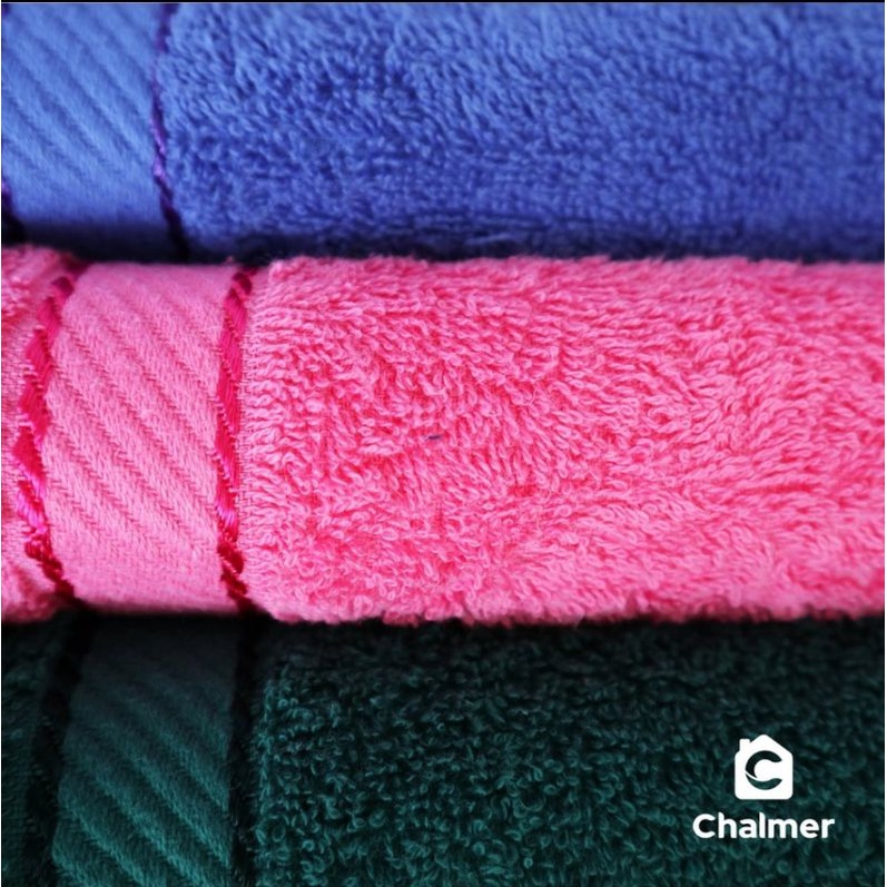 Handuk Chalmer 70 x 140 Handuk Mandi Dewasa Lembut Serap Air Tebal Berkualitas by Natural Terry Towel