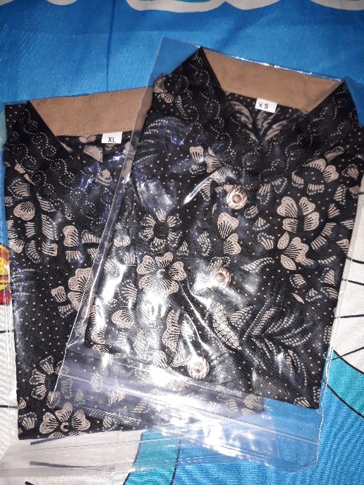 Kemeja Koko Batik Anak Dan Dewasa Motif Sidoasih - Kerang - Kenari