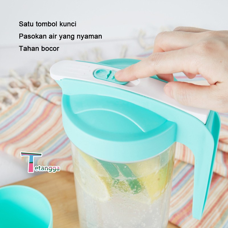 Teko Set of 5 Pcs/Water Jug /Ceret Air Plastik/Teko Air/ Pitcher Water Jug Infused Eskan Air Minum