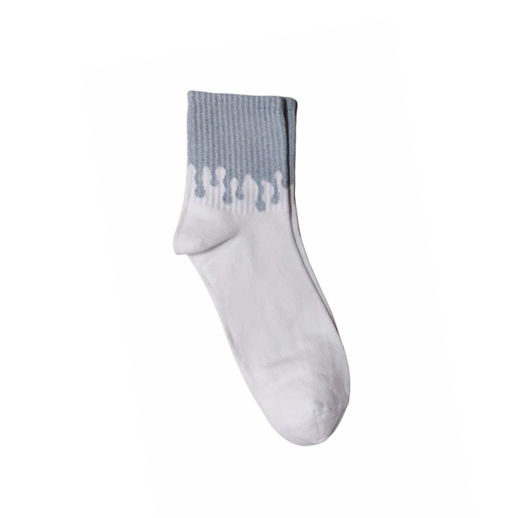 Kaos Kaki Motif Lucu-Lucu / Buah / Snack / Christmas / Snoopy / Leopard BEBAS PILIH (EXPT)-E9 Melt BlinkBlue