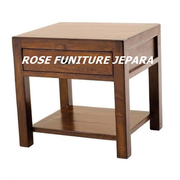 Meja tamu sudut minimalis laci jati , meja bufet nakas kursi teras mebel jepara