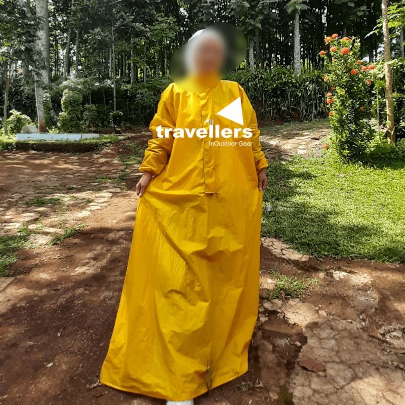 Raincoat Ponco Jas Hujan Gamis Syari Perempuan Muslimah