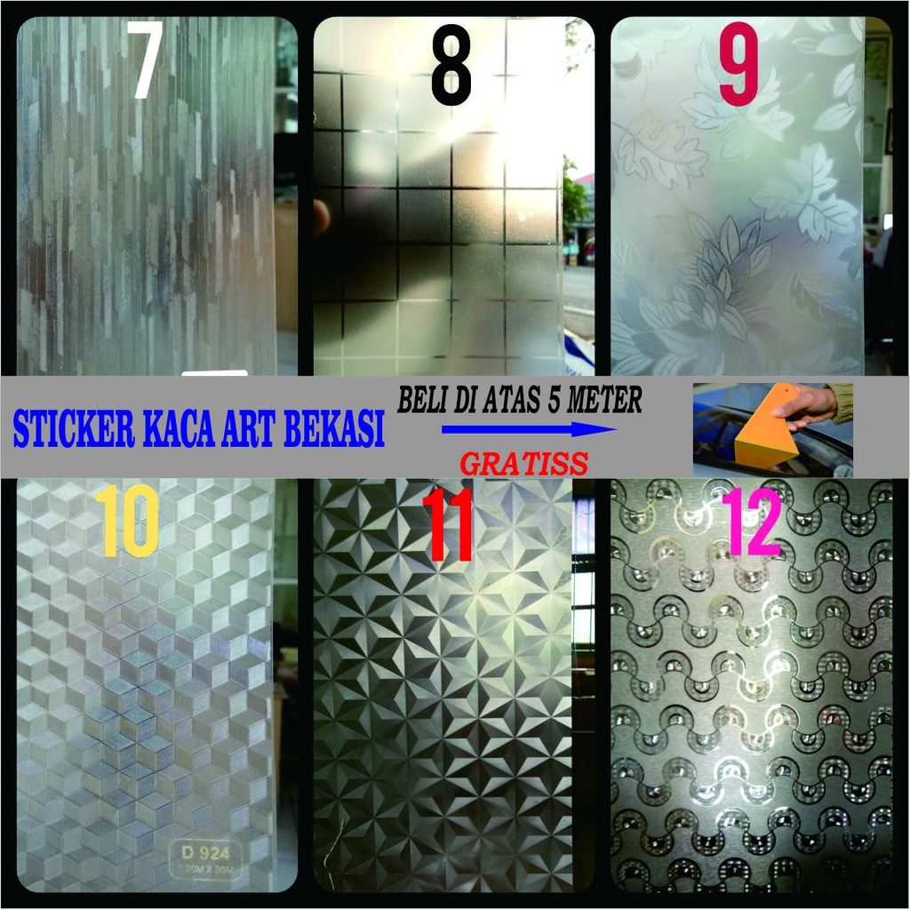 STIKER KACA JENDELA / STICKER KACA JENDELA MURAH / STIKER KACA MOTIF L120 GLITTER