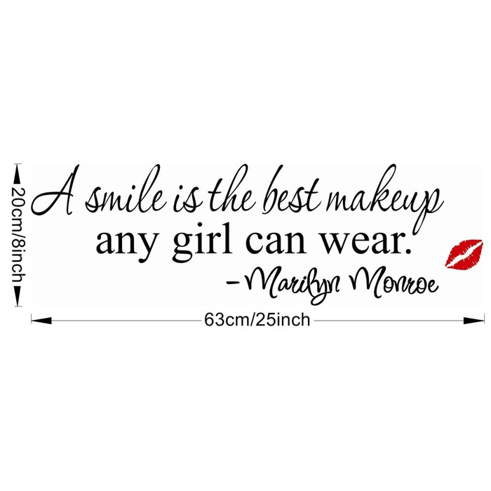 Wall Decal - Stiker Dinding MARILYN MONROE Quote