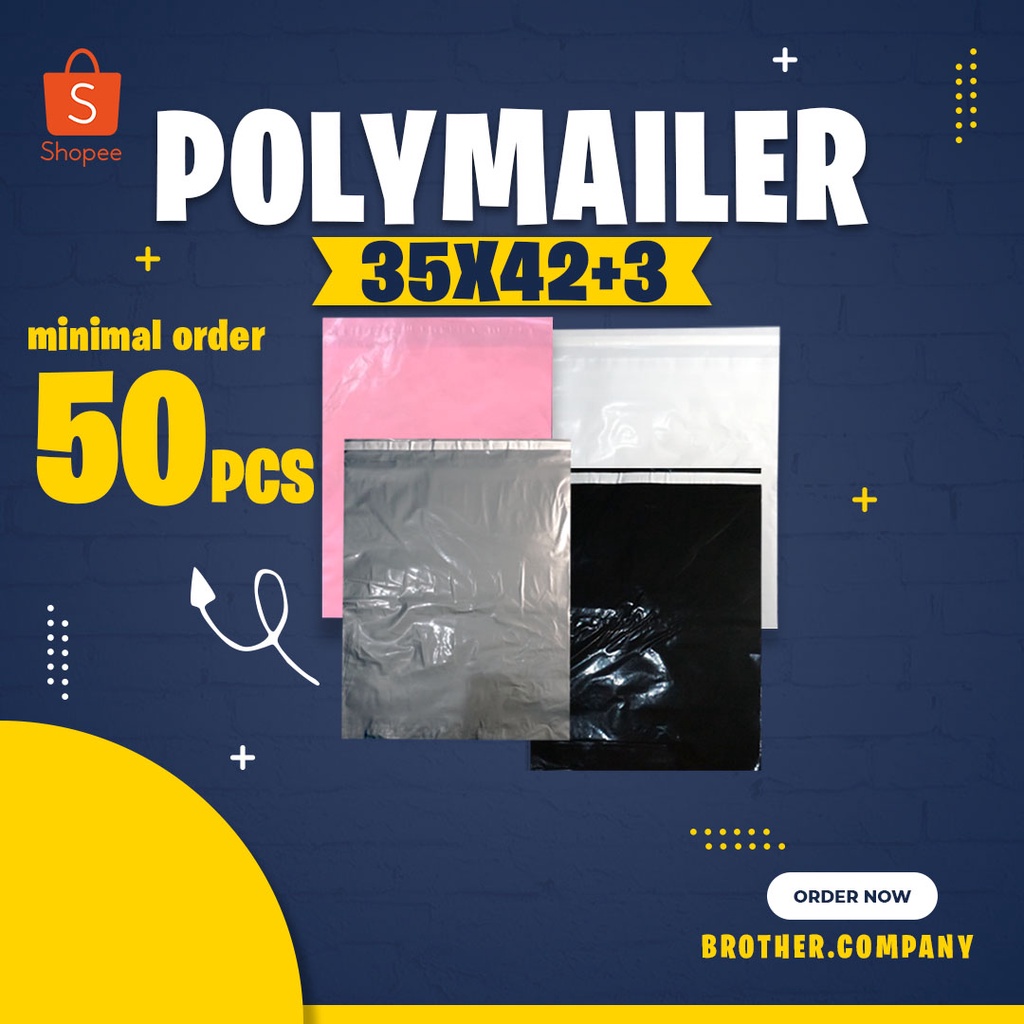 Plastik Polymailer 35x42+3(Min order 50 pcs),,Plastik Packing Olshop,Plastik Packaging Sepatu,Jacket