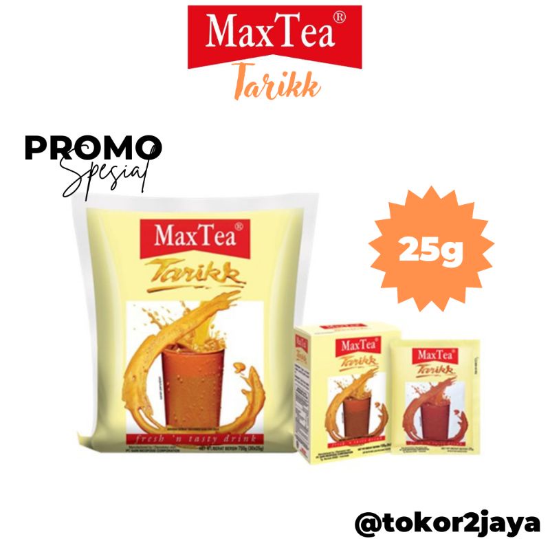 

Max Tea Teh Tarik 25g (Sachet) Murah Bisa COD MAX ORDER 20 PCS/SACHET