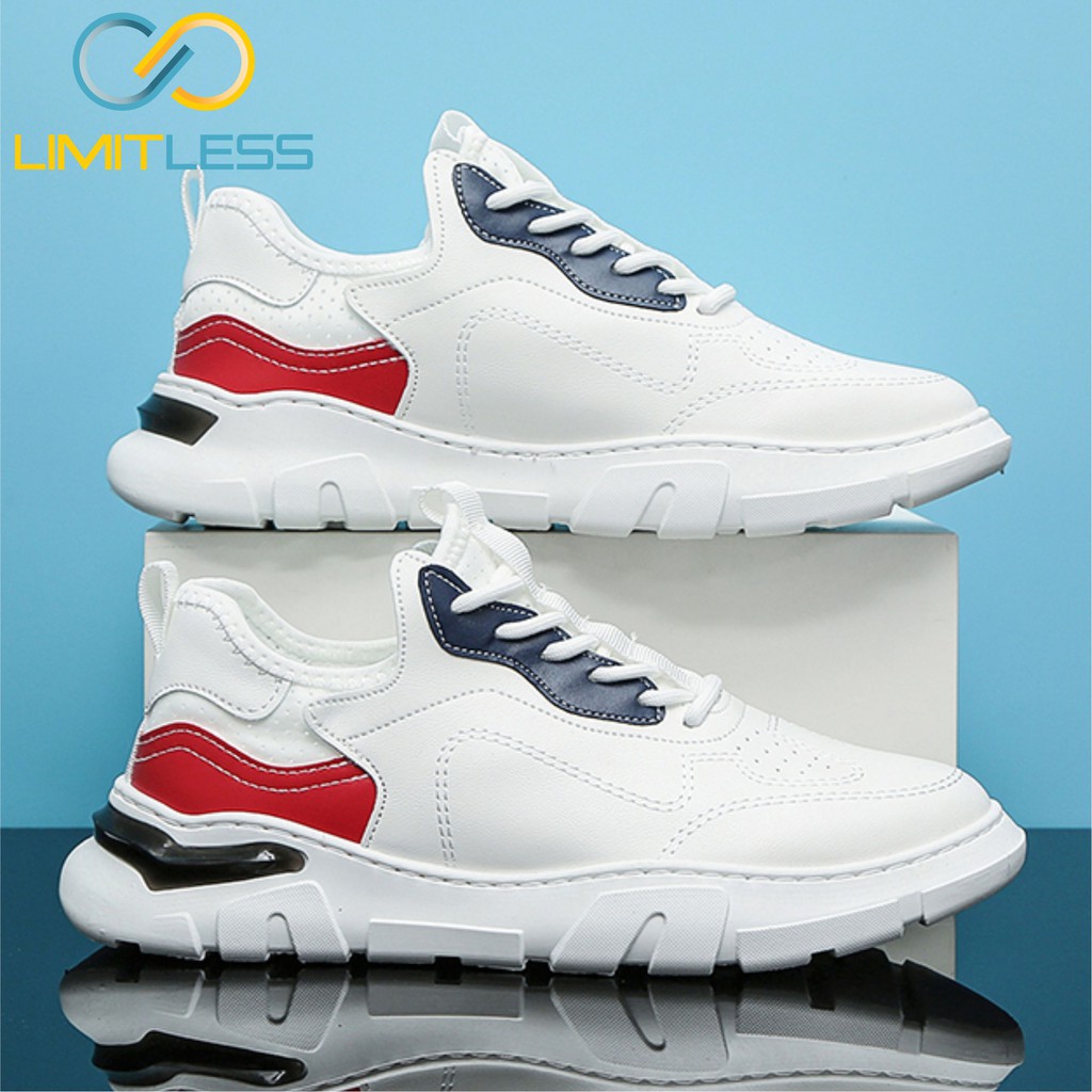 Sepatu Cowok Terbaru Fashionable Korean Style Sneakers Pria Bahan Sintesis Import Murah Keren