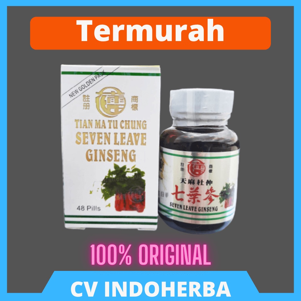 SEVEN LEAVE GINSENG - TIAN MA TU CHUNG ORIGINAL 100% ASLI TERMURAH