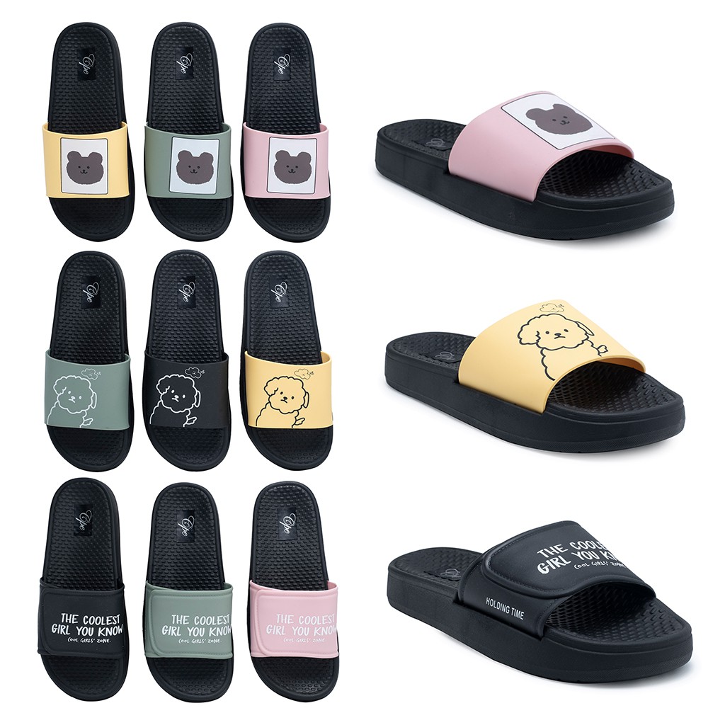 CPE SLPT V CUTIES Sandal Slop Slip On Teplek Wanita Sandal Cewek