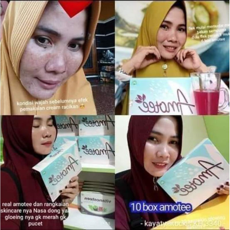 (AMOTEE)Amotee(glutation Dan collagen ikan)