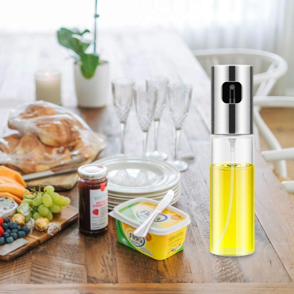 Botol Spray Pump Minyak Olive Oil Stainles Steel 100ml KT-17