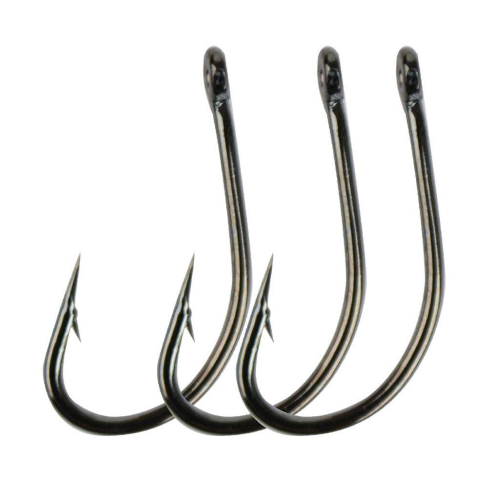 Kait Ikan Berduri Agustina Laut Memancing Air Asin Jig Lure Hooks Carp Fishing PTFE Coated Aksesoris Pancing Fishhooks Flies Making Hook Long Shank Barbed Hook