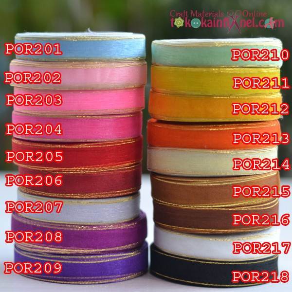 Por2 Pita Organdi List Emas 1 2 Inch Per Rol Shopee Por2 Pita Organdi List Emas 1 2 Inch Per Rol Shopee