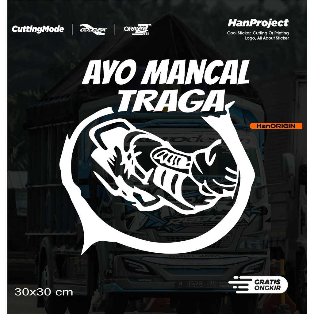 STICKER CUTTING MOBIL PICK UP TRAGA REFLECTIVE