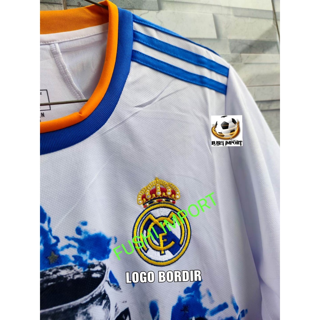 Jersey Baju Bola Madrid Home Special Champions 2022 Grade OrI