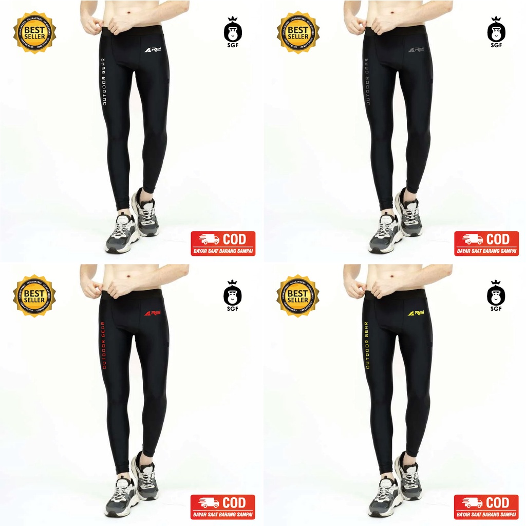 celana legging olahraga / celana manset panjang pria / legging rei / legging pendaki / cod / SGF