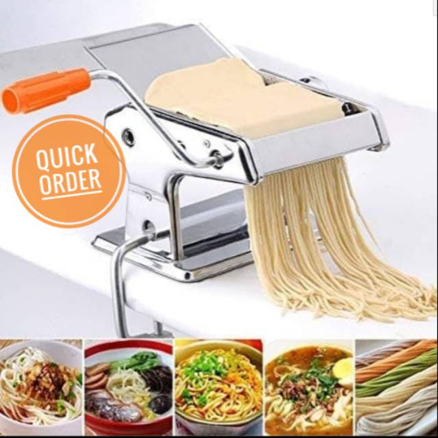 COD MURAH Penggiling Mie Molen Pangsit DLL 5 Cetakan TIDAK KARATAN alat Pembuat Mie / Pasta Maker / Gilingan Mie 150 Stainless Stell High Quality Gilingan mie/gilingan molen pasta maker Mesin Gilingan mie pangsit pisang Molen pasta Gilingan Mie Pasta Make