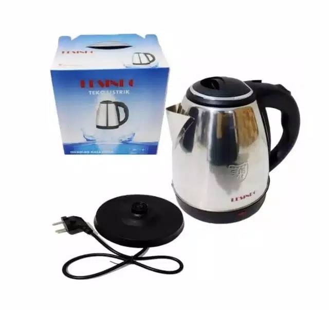 TEKO LISTRIK STAINLESS 2 LITER TEBAL OTOMATIS OFF 2L HEMAT LISTRIK KETTLE ELECTRIC KETEL