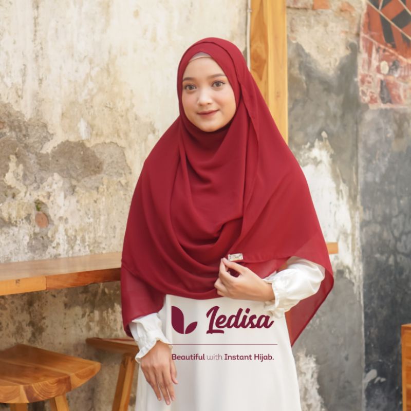 PROMO Pashmina instan syari medium pasmina syari set cadar