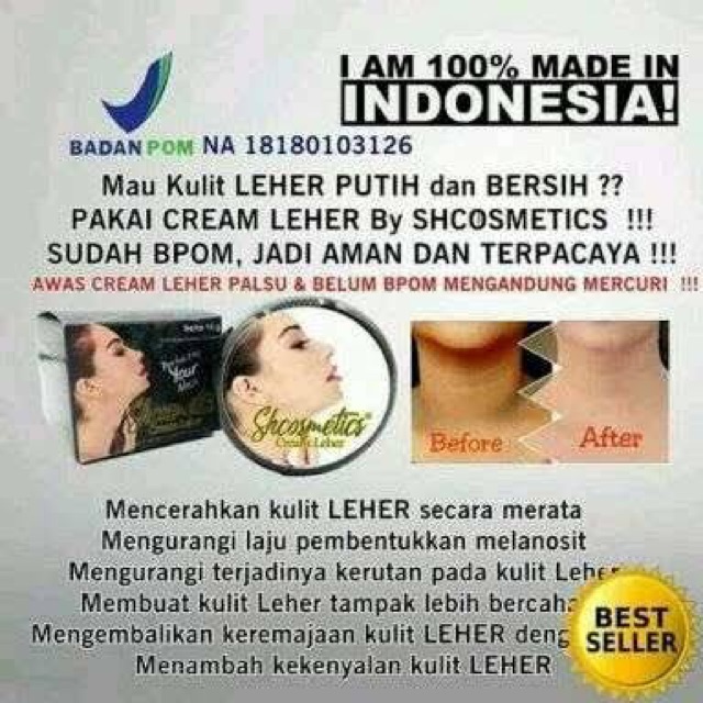 ✿ELYSABETHME✿ Cream leher ber bpom pemutih instan antikerut penuaan dini