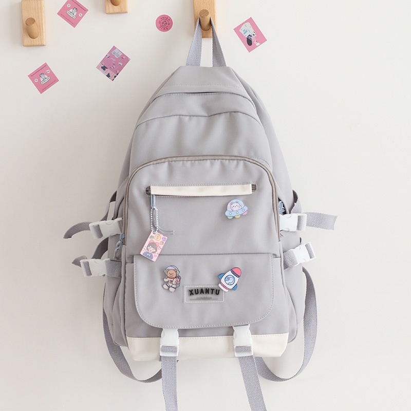 Desilstyle Baru Populer 2022 Tas Sekolah Wanita Versi Korea Ransel Siswa Sekolah Menengah Pertama Sekolah Dasar Dalam Ransel Jepang Ransel Korea Murah Tas Punggung Perempuan Dewasa Sederhana Backpack Anak Perempuan Sekolah SD SMP SMA SMK KULIAH-6