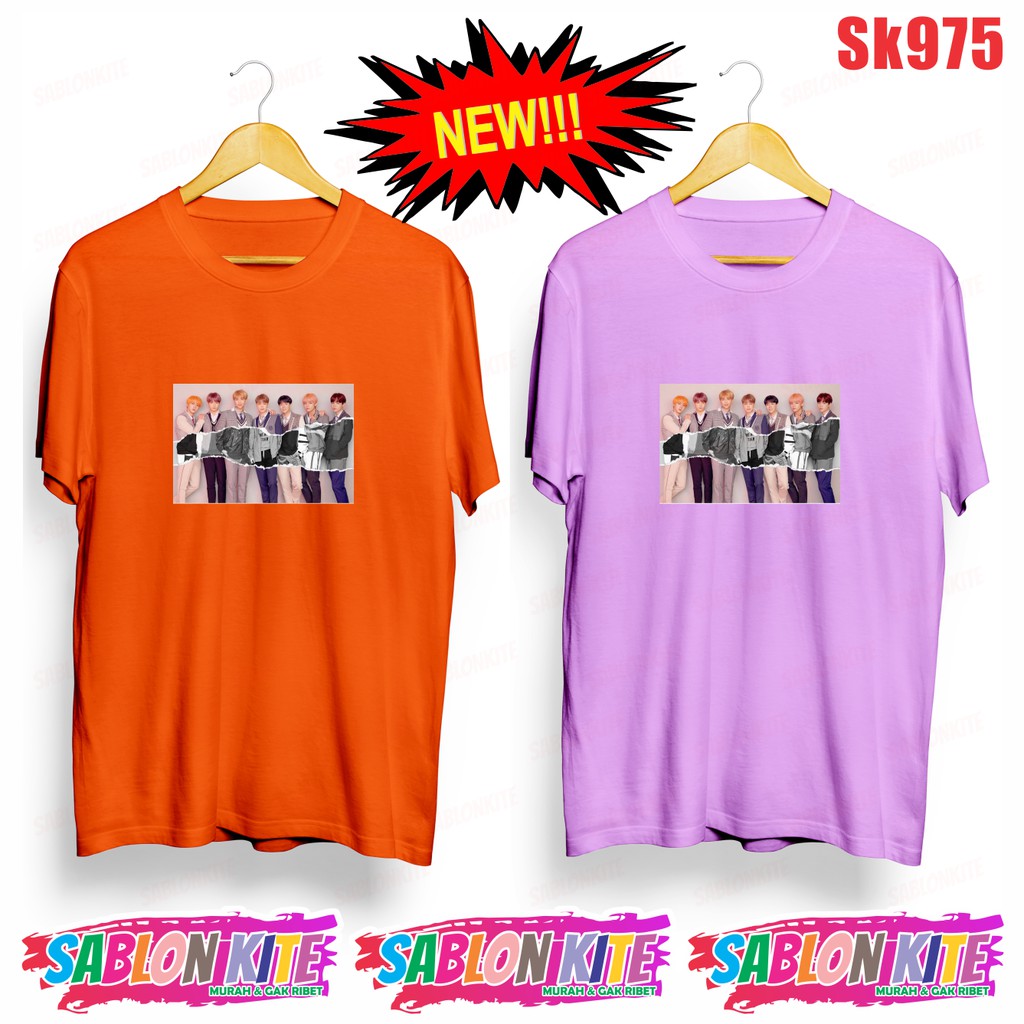 MURAH!!! KAOS KPOP FULL MEMBER SK975 UNISEX COMBED 30S 8 WARNA