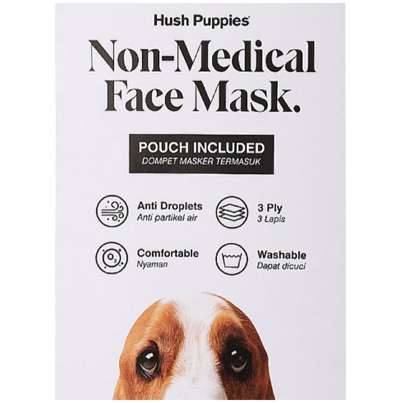 masker hush puppies masker kain