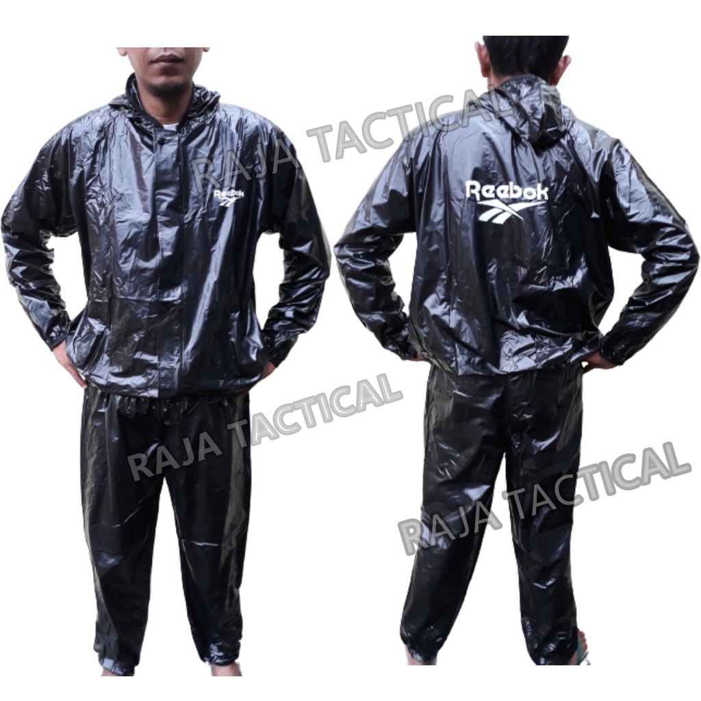 Jaket Olahraga Sauna Suit Rebook Baju Setelan Sauna TNI ARMY