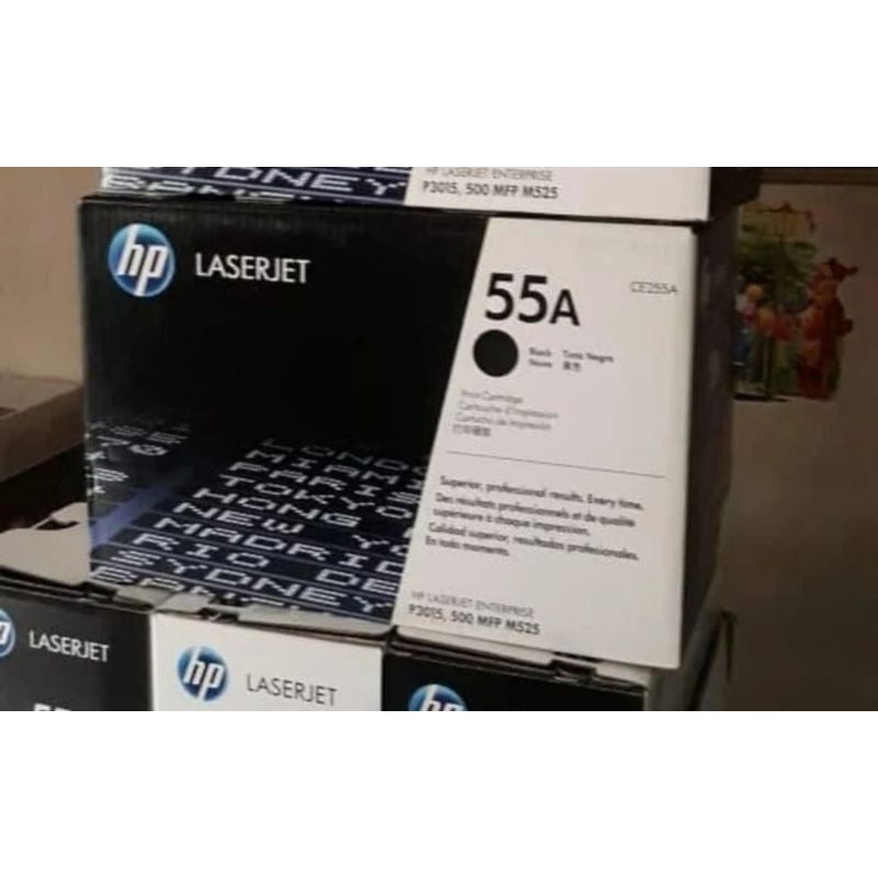 TONER HP LASERJET 55A CE255A BLACK ORIGINAL