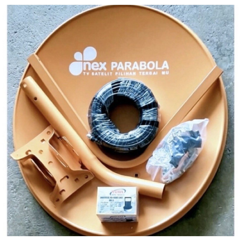 PARABOLA MINI 45cm LENGKAP FULLSET DENGAN PARABOLA MINI 45cm