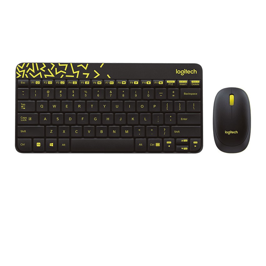 Keyboard dan mouse wireless logitech MK240 hitam