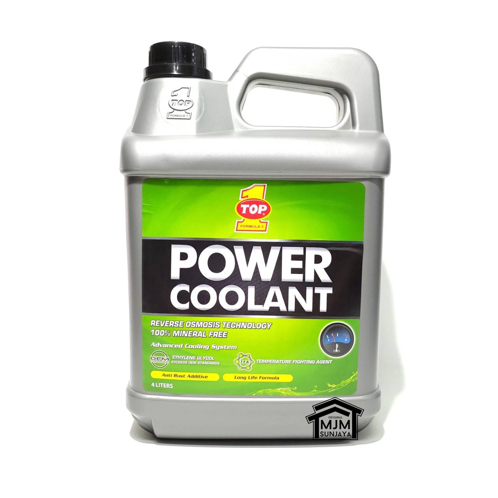 TOP 1 ONE POWER COOLANT 1 Galon 4 Liter Air Radiator Mobil HIJAU ORIGINAL TUANG