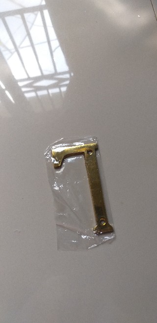 Nomor Rumah Kuningan L Tinggi 10 Cm Classic Antique Huruf L Angka Nomer Angka Huruf Rumah Dekorasi