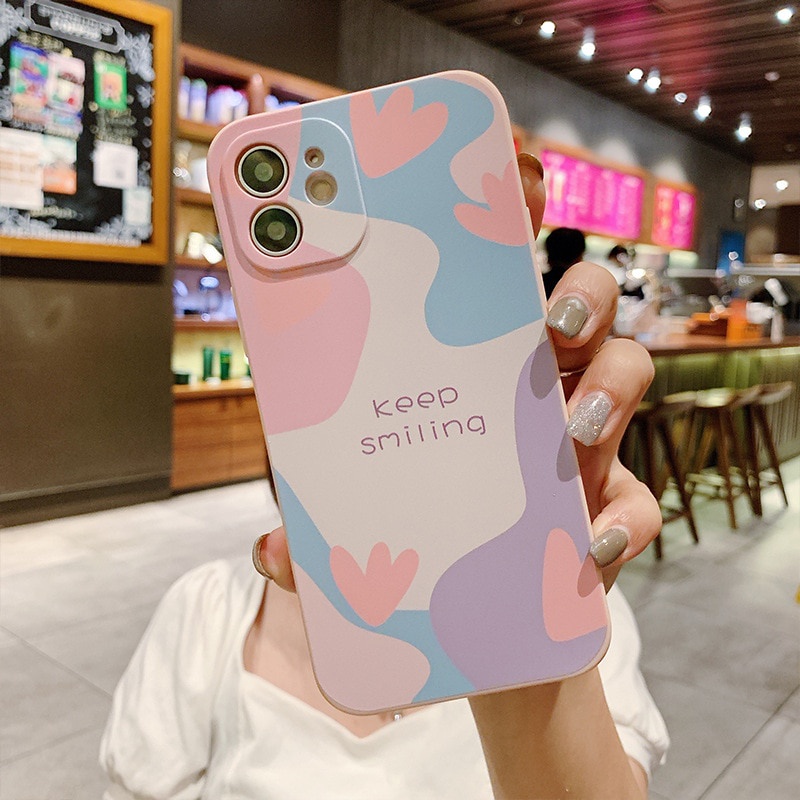 Lucky Flower Case for Samsung A03S A02S A12 A51 A71 A50S A30S A20 A10 A11 J7  Prime J7 Pro Keep Smiling Back Cover R&amp;J