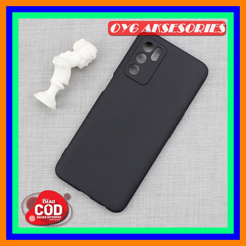 Case Oppo A16 A15 A15S Silikon Polos Hitam Tpu Blackmatte Baby Skin Casing Soft Case