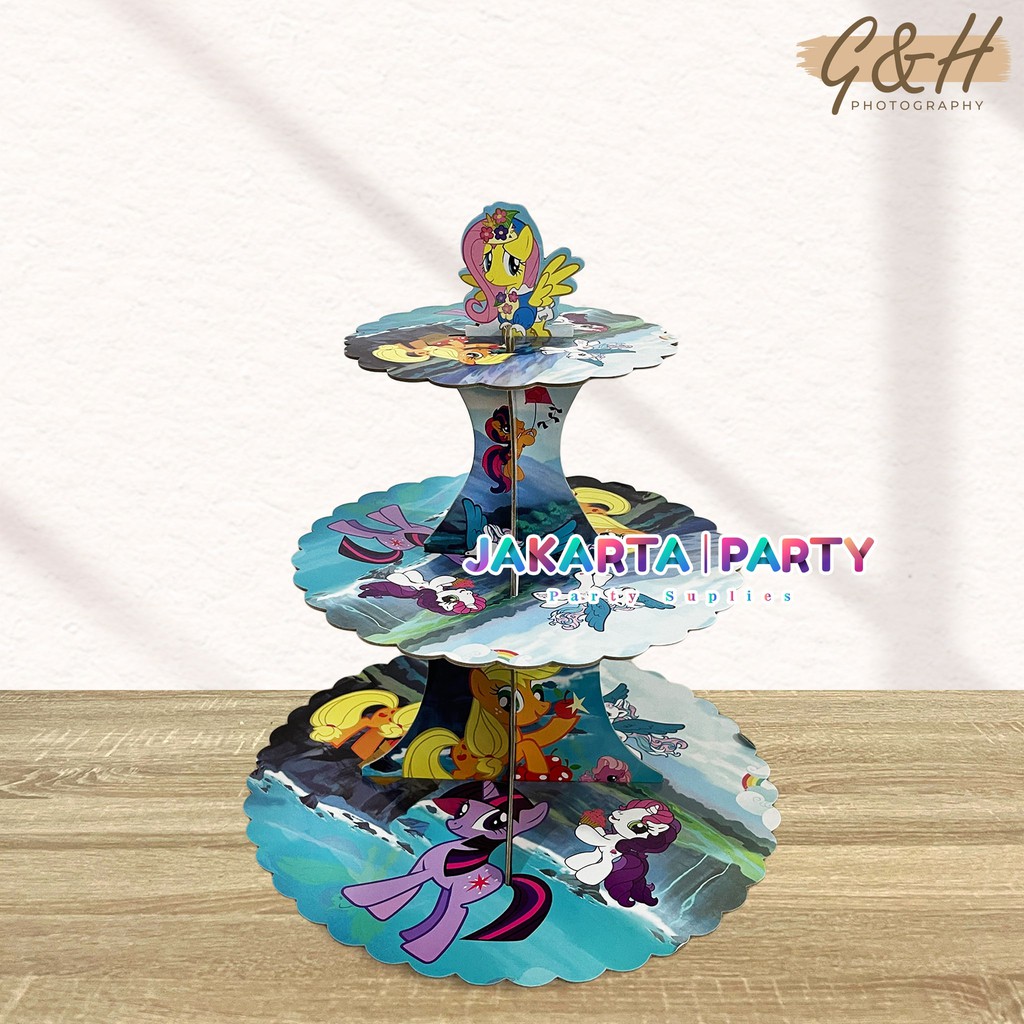 Stand Cake My Little Pony / Stand Cup Cake 3 Tier / Cup Cake Standing