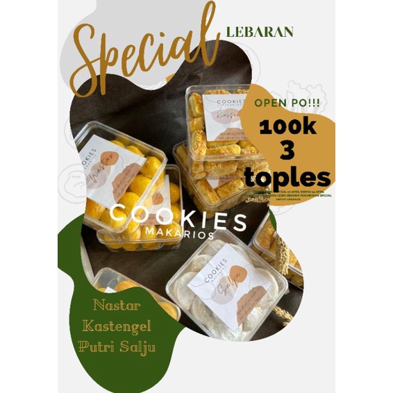 

Cookies Makarios 3 Toples 100k