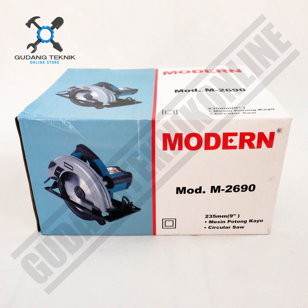 Circular Saw 9inch Modern M-2690 - Mesin Gergaji Listrik Circle Potong Kayu Modern M2690 9 inch 9&quot;