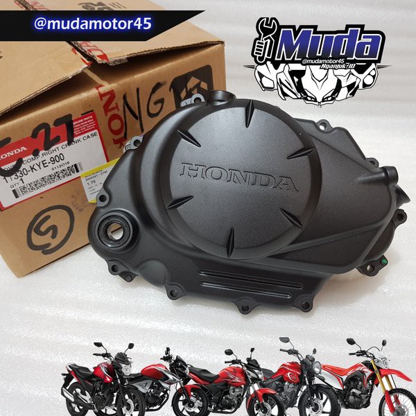 BAK KOPLING CRF150L MEGA PRO MONO VERZA CRF 150 LOKAL 11330-KYE-900 11330KYE900 COVER CRANK CASE KAN