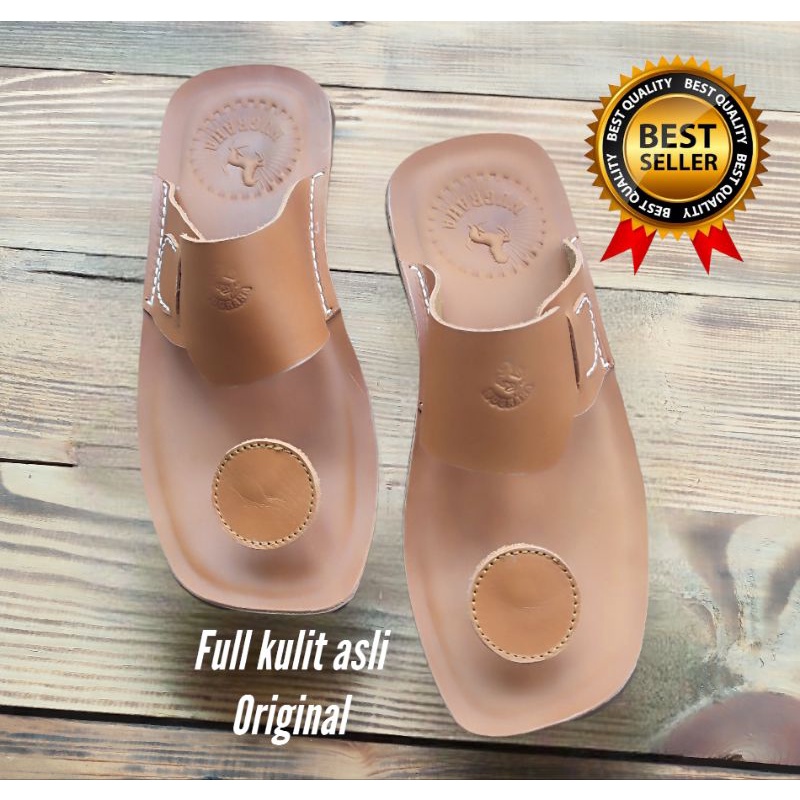 Sandal pria kulit model jamur original